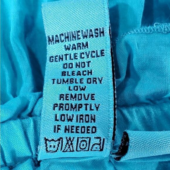 🦋Color Code Turquoise Layered Ruffle Skirt Medium - Picture 8 of 8